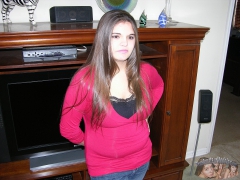 Chubby BBW Teen Shows Big Plump Ass