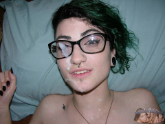 Punk Rock Handjob And Cumshot Facial