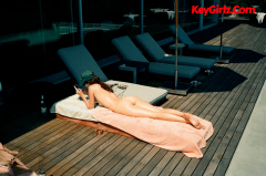 Kendall Jenner showing her amazing naked ass while sunbathin