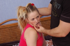 Usually gently caressed and