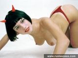 Teen brunette topless erotic