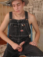 Young horny paper-hanger
