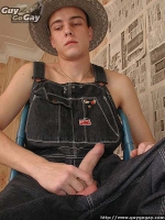 Young horny paper-hanger