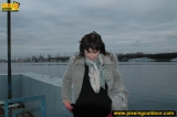 MILF outdoor pissing on pier