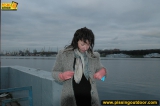 MILF outdoor pissing on pier