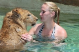 bear and girl