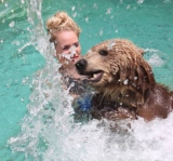 bear and girl