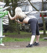Jennifer Ellison Working Out in Liverpool