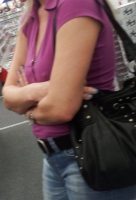 Shopping nipple, harte Nippel beim einkaufen, voyeur