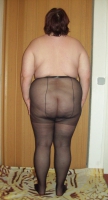 naked in pantyhose
