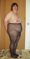 naked in pantyhose