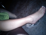 Finally cum her feet