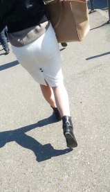 Spy sexy blonde teens skirt long withe romanian