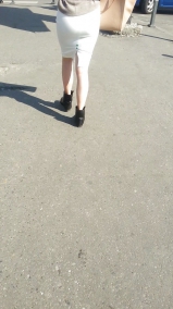 Spy sexy blonde teens skirt long withe romanian