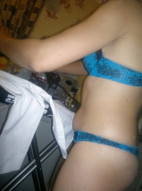 Kelly doing some ironing