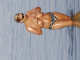 Milf big tits on the beach