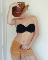 Blond hot cowgirl