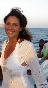 Curly brunette