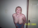 Blonde a grosses mamelles
