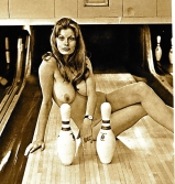 Vintage nude bowling