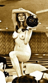 Vintage nude bowling