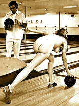 Vintage nude bowling