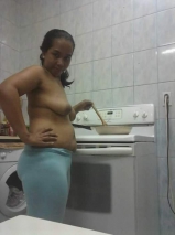 nihma usam filipino pornstar hot pose in kitchen