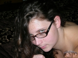 Glasses Babe Modeling Nude
