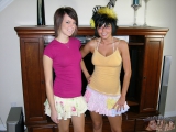 Two Amateur Teens Spreading Nude