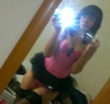 Super cute brunette teen - shy mirror naked selfies