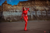 Bianca Baeuchamp Latex red 2