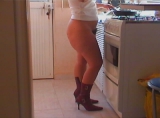from the shower to the kitchen