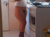 from the shower to the kitchen