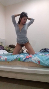 Sheraine Pornstar Hottest Pose In Gray Dress