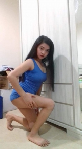Sheraine Pornstar Looking Hot Blue Short Dress