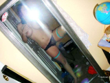 A girl with big breasts decided to take a picture of herself