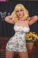 Blonde teen sex doll with curvy body