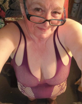Beautiful old saggy wife in purple fuckin herself