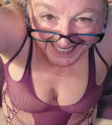 Beautiful old saggy wife in purple fuckin herself