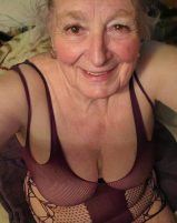 Beautiful old saggy wife in purple fuckin herself