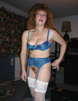 Mature. Stockings. Hairy pussy. 5