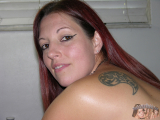 Redhead Girl Showing Her Butthole