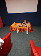 Pierced slut Silke in the sex shop