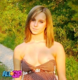 Young girlfriend in outdoor