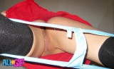 Asian girlfriend plays with
