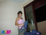 Slutty girlfriend sucking the