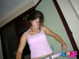 Slutty girlfriend sucking the