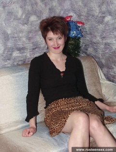 Teen on a sofa - N