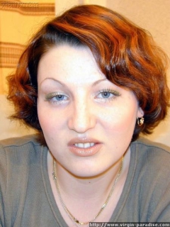 Virgin brunette shows off - N
