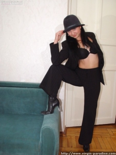 Naked virgin in hat - N